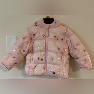 Okie Dokie Baby/Toddler Girls Pink Star Packable Puffer Jacket NWT Vario…